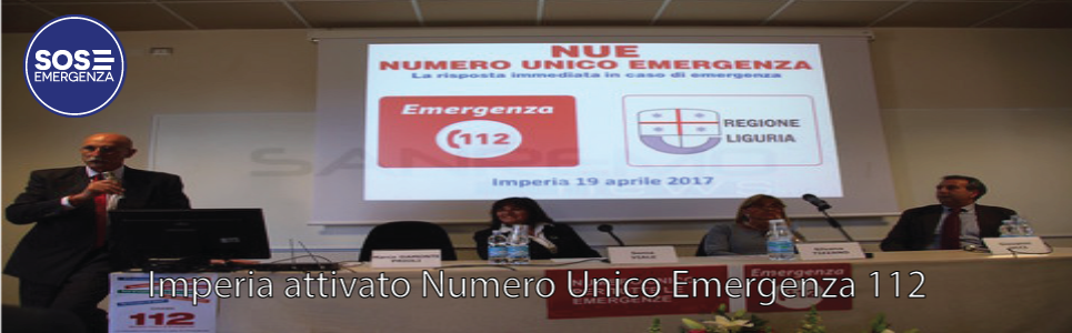 Imperia attivato Numero Unico Emergenza 112